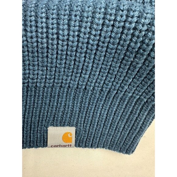 Carhartt Mens Knit Sweater Large Size Blue - Picture 3 of 7